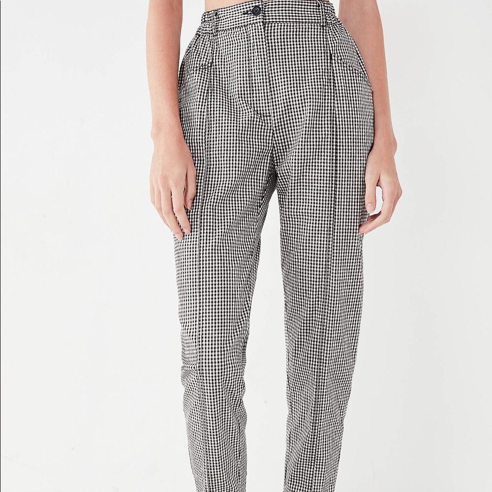 BDG Checkered Mom Pants